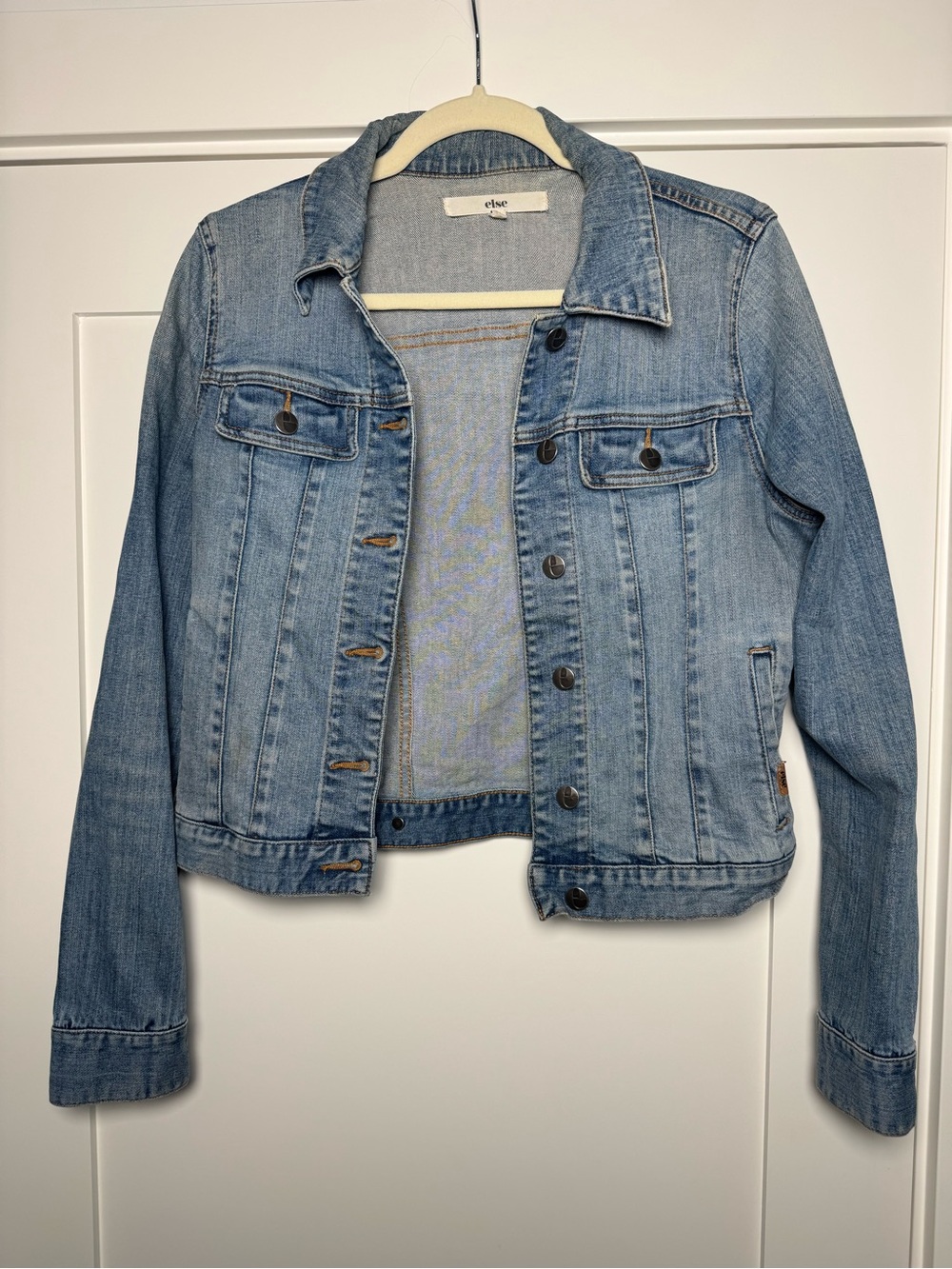 else Women’s Light Blue Denim Jean Jacket